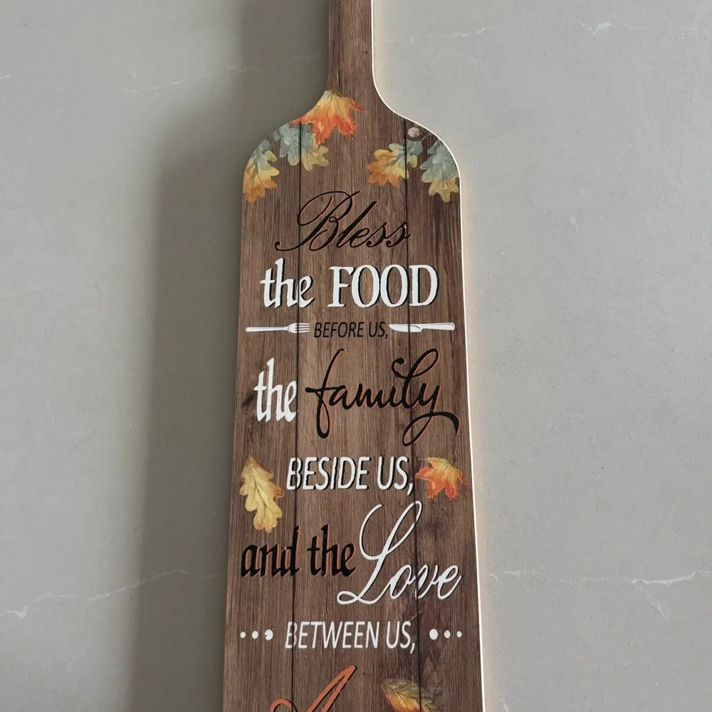 Fall Decorative Hanging Plaque Sign Wall Hanging Decor Wine Bottle